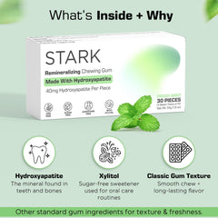 STARK Labs after-meal chew promotes a clean mouth when brushing isn’t possible