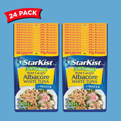 StarKist albacore tuna pouch in hand demonstrates portable quick-snack readiness