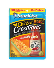 StarKist Chicken Creations Bold Buffalo Style pouch ready-to-eat for quick protein on the go.