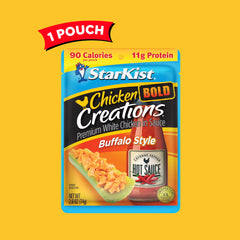 StarKist Buffalo Style pouch is gluten-free and fits keto or Weight Watchers plans.