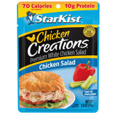 StarKist Chicken Creations chicken salad pouch ready-to-eat ideal for quick lunches.