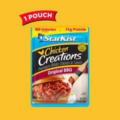 StarKist Original BBQ pouch served with salad for a versatile meal idea