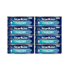 StarKist Chunk Light Tuna in Water can side view, protein-rich quick salads.