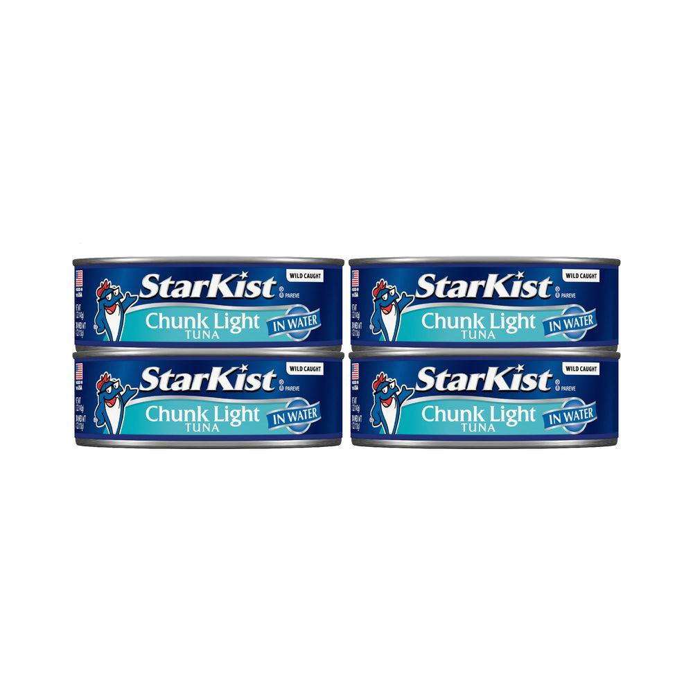 StarKist Chunk Light Tuna in Water can on the counter, ready for quick meals.