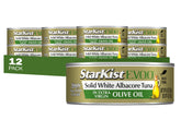 StarKist E.V.O.O. solid white albacore tuna can front view for quick protein