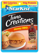 StarKist Honey BBQ tuna pouch ready to eat for quick salads and sandwiches