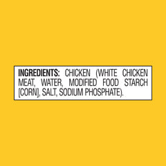 StarKist Less Sodium Premium White Chicken pouch no-drain design, easy access.