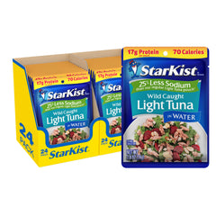 StarKist Reduced Sodium Tuna in Water pouch for on-the-go meals.