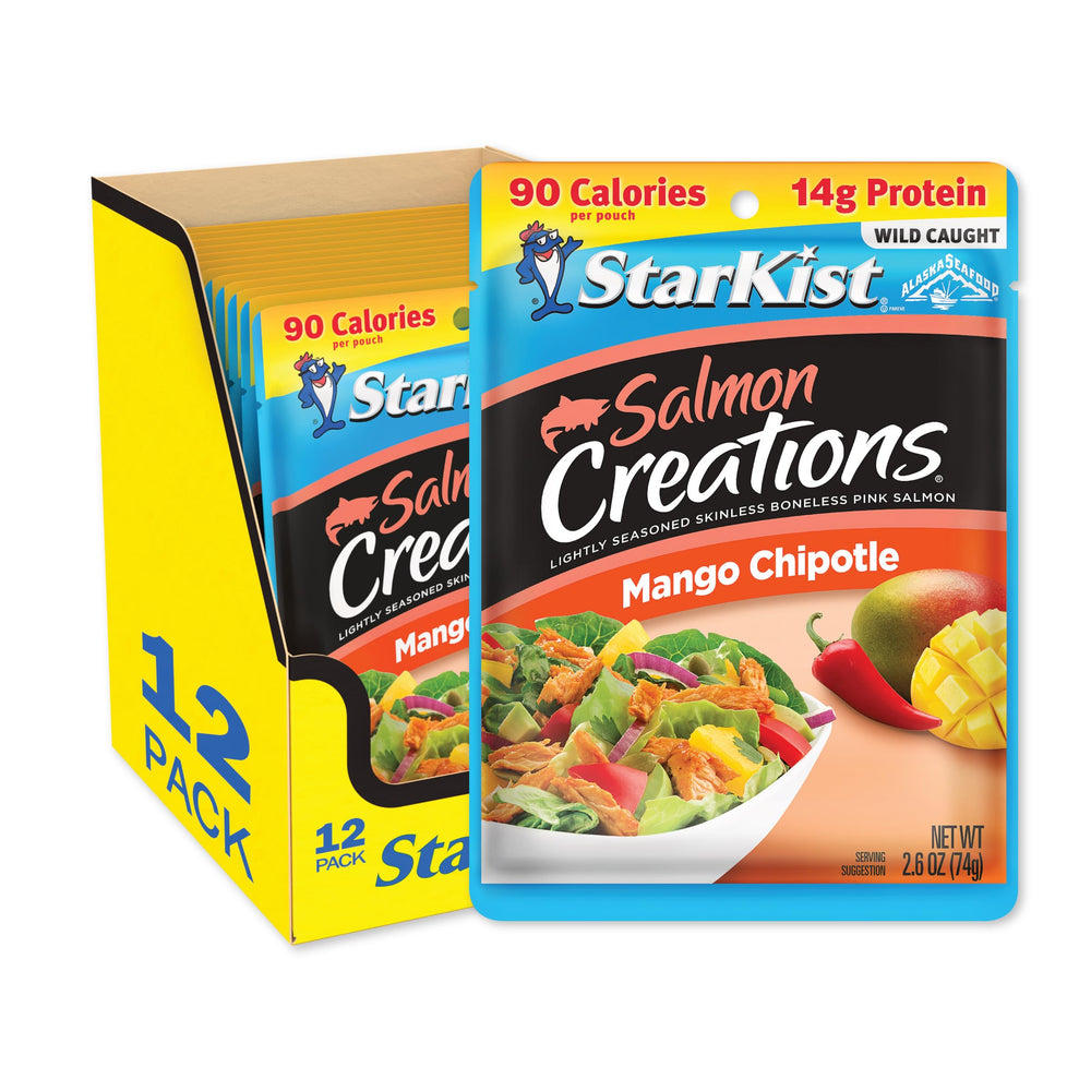 StarKist Salmon Creations Mango Chipotle pouch main image, ideal for on-the-go protein.