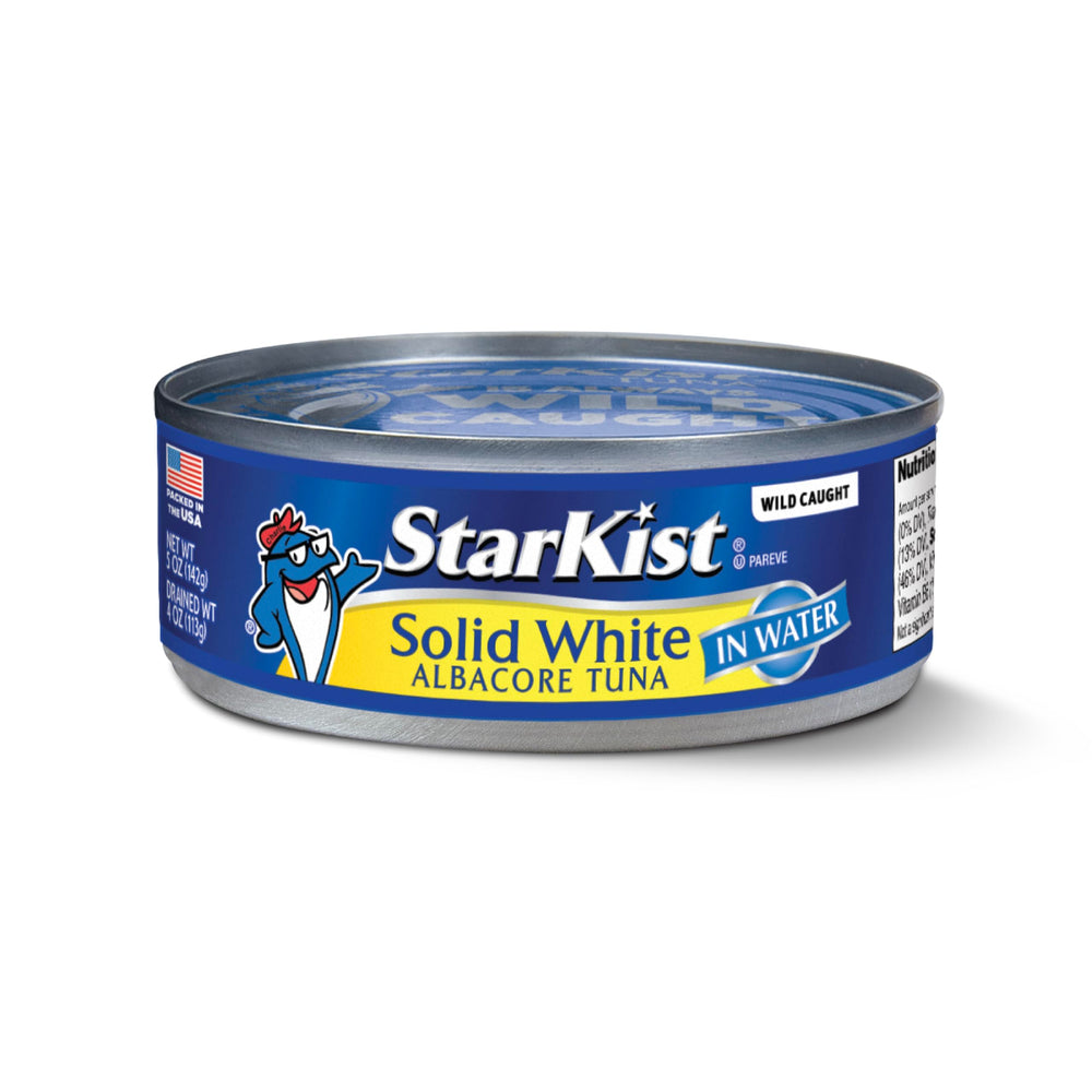 StarKist Solid White Albacore Tuna in Water can front view for quick meals