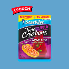 StarKist Gochujang pouch showing seal and portability for lunch prep
