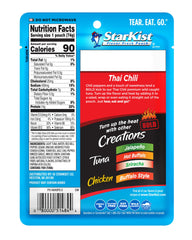 StarKist Bold Thai Chili Style pouch served over salad for a quick high-protein lunch.