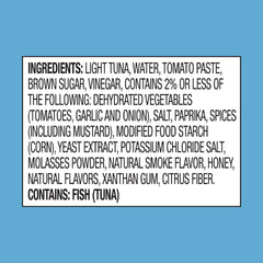 StarKist Tuna Creations Honey BBQ pouch gluten free and soy free