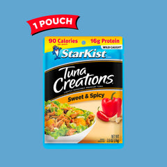 StarKist Tuna Creations Sweet and Spicy with peppers and garlic delivering bold flavor.