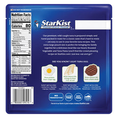 StarKist tuna pouch on-the-go lunch with 19g protein per serving.