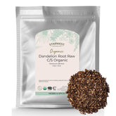 Starwest Botanicals organic dandelion root tea bulk packaging ready for brewing.