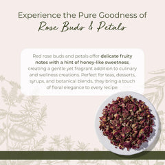 Starwest Botanicals dried rose petals ideal for tea, desserts, and garnishes