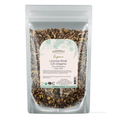 Starwest Botanicals licorice root cut and sifted for herbal tea blends