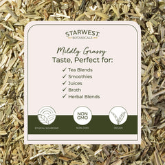 Starwest Botanicals Oatstraw cooking ingredient adds mild sweetness to dishes