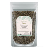 Starwest Botanicals Organic Raspberry Leaf Tea pouch showing premium packaging and purity