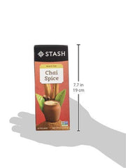Stash Chai Spice Black Tea cup served with milk to highlight creamy chai