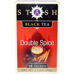 Stash Double Spice Chai Tea bag in foil, premium chai flavor ready to steep