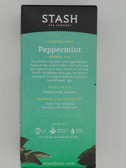Stash Peppermint Tea box of 30 sachets for easy daily brewing.