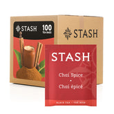 Stash Tea Chai Spice Black Tea bags ready for a bold morning brew
