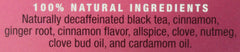 Stash Tea Chai Spice Decaf cup steep shows warm spice aroma for relaxing rituals.