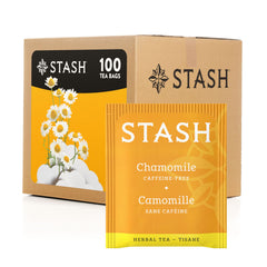 Stash Chamomile Tea bag close-up showing calming aroma