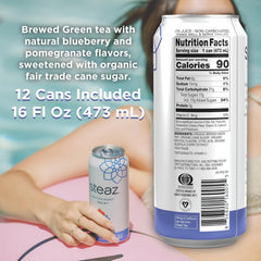 Steaz Natural Caffeine Green Tea, 65mg caffeine for focus.