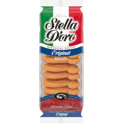 Stella D'oro original breakfast treats on a coffee plate for a perfect breakfast pairing.