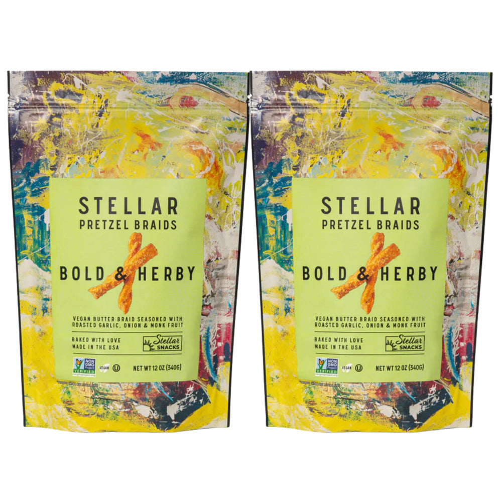 Stellar Snacks pretzel braids in bag for on-the-go snacking