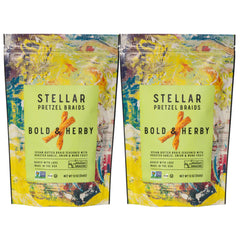 Stellar Snacks pretzel braids in bag for on-the-go snacking