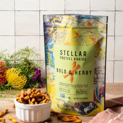 Stellar Snacks vegan kosher non-GMO ingredients packaging