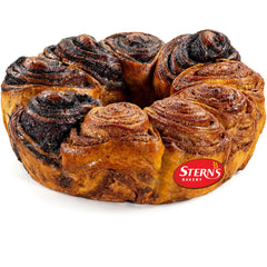 Sterns Bakery Artisan Babka half chocolate swirl ideal for celebrations and gifting.