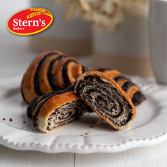 Stern’s Bakery rugelach breakfast pastry, buttery and moist, pair with coffee.