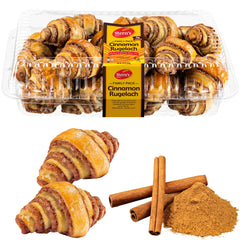 Stern's Bakery Cinnamon Rolls packaging on display for easy grab-and-go