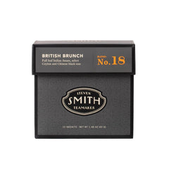 Steven Smith Teamaker British Brunch No. 18 tea bags in a box, inviting aroma.
