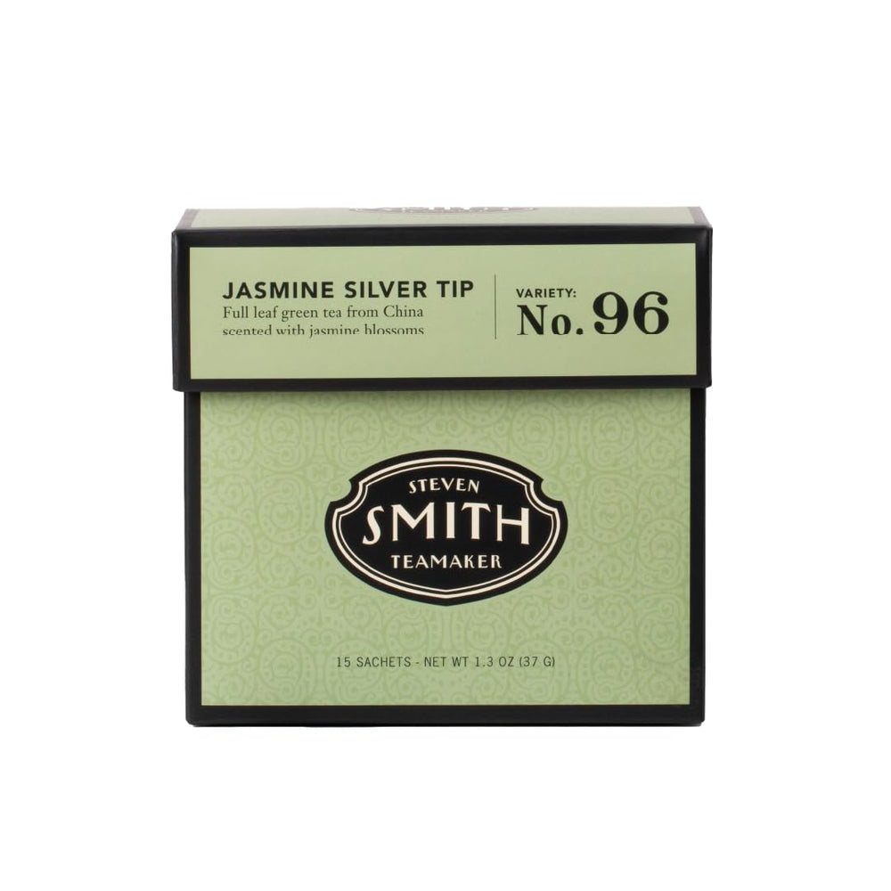 Steven Smith Teamaker Jasmine Silver Tip 96 green tea bag with jasmine aroma for a gentle lift