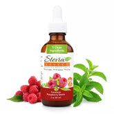 Stevia Select Raspberry liquid drops bottle for zero-calorie sweetness in beverages