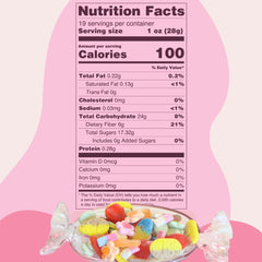 STEYDA Swedish Candy Mix bag back—gift-ready packaging and flavor info.