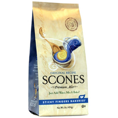 Sticky Fingers scone mix original front package showing easy at-home baking for fresh scones.