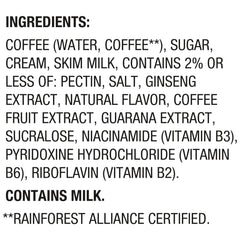 Label closeup on STOK can showcasing Rainforest Alliance beans