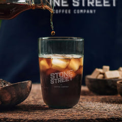Stone Street dark roast Colombian Supremo offers nutty chocolate depth for rich cold brew.