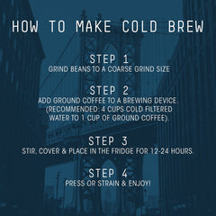 Stone Street strong-smooth blend lets you tailor strength for cold brew.