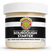 Stoney's Sourdough Starter jar front view, ideal for your first home bake.