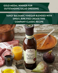 Close-up of figs and balsamic glaze in Stonewall Kitchen dressing