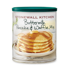 Stonewall Kitchen Buttermilk Pancake Mix package ready for quick, fluffy breakfasts.