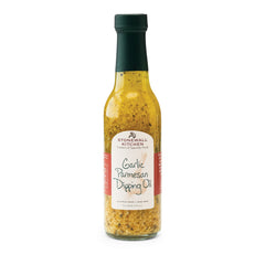 Stonewall Kitchen Garlic Parmesan Dipping Oil sealed bottle, premium flavor for dipping and marinades.
